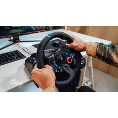 5. Logitech G 941-000113 kontroler gier Czarny USB Kierownica + pedały Analogowa/Cyfrowa PC, PlayStation 4, PlayStation 5, Playstation 3