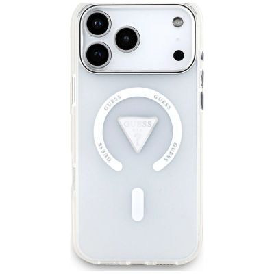 3. Etui Guess IML Gradient Triangle Logo MagSafe na iPhone 18 Pro Max / 17 Pro Max - przezroczyste