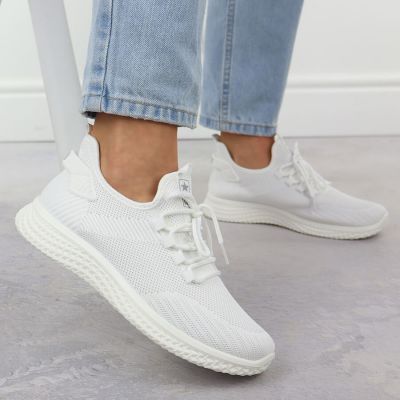12. Buty sportowe siatkowe lekkie białe News 3634