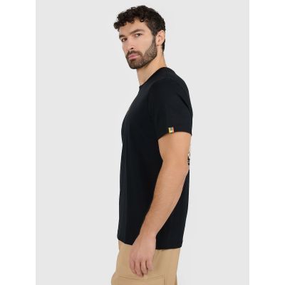 3. T-shirt regular z nadrukiem męski 4F 4FRAW25TTSHM3377-20S