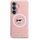 3. Etui Karl Lagerfeld IML Repeated Choupette MagSafe na Samsung Galaxy S26 - różowe