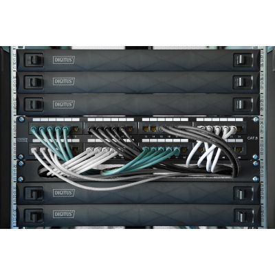 2. Digitus Moduł CAT 6A Keystone, ekranowany, beznarzędziowe złącze montażowe - 48 szt.