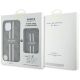6. Etui Guess 4G Stripes z portfelem Magsafe do iPhone 15 brązowy