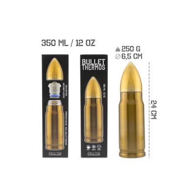 3. Termos Bullet Brass nabój 350 ml