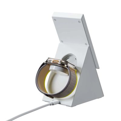 7. Stacja ładująca indukcyjna 3w1 Choetech T600 15W - biała