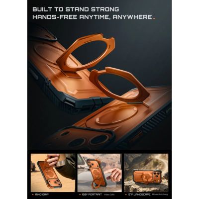 6. Etui Supcase UB Grip Mag MagSafe na iPhone 18 Pro / 17 Pro - pomarańczowe