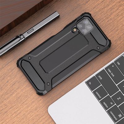 8. Hybrid Armor pancerne hybrydowe etui pokrowiec Samsung Galaxy A22 4G złoty