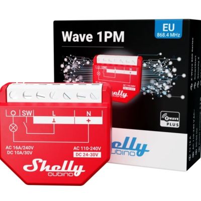 5. Inteligentny sterownik Z-Wave Shelly Qubino Wave 1PM