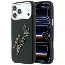 Etui Karl Lagerfeld Smooth Big Resin Signature Logo na iPhone 18 Pro Max / 17 Pro Max - czarne