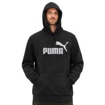 Puma bluza sportowa kangurka z kapturem męska czarna modna bawełniana
