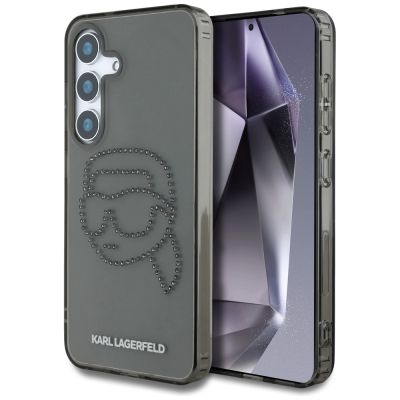 Etui Karl Lagerfeld Rhinestones Karl Head Logo Samsung Galaxy S25 czarny