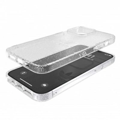 3. Etui Adidas OR Protective Clear Case Glitter na iPhone 13 Pro Max - przezroczysto-srebrne