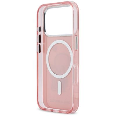 7. Etui Karl Lagerfeld Karl & Choupette Back MagSafe na iPhone 17 Pro Max - różowe