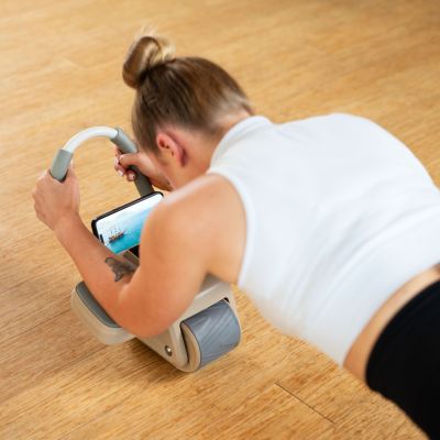 11. Automatyczne koło do ćwiczeń mięśni brzucha KA08 z wyświetlaczem LCD i ładowaniem HMS