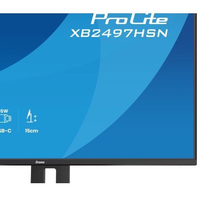 9. iiyama ProLite XB2497HSN-B1 monitor komputerowy 60,5 cm (23.8") 1920 x 1080 px Full HD LED Czarny