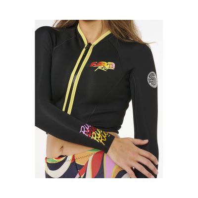 5. Kurtka damska RIP CURL G-Bomb 1.5 Ls Fz Crop Jkt czarna