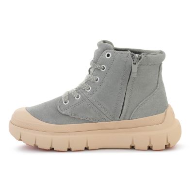 4. PALLADIUM PALLAPOP HI ZIP SDE VETIVER 99553-340