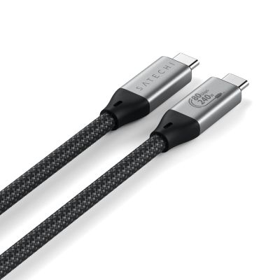 2. Satechi USB4 V2 Pro Cable kabel USB USB4 Gen 4x2 1,2 m USB C 120 Gbit/s 240 W Srebrny, Czarny