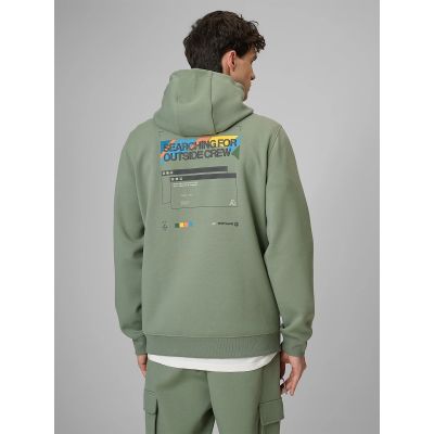 2. Bluza dresowa regular z kapturem męska 4F 4FRSS26TSWSM2894-44S