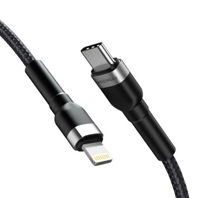 2. Kabel Wozinsky WNBCL1 Lightning / USB-C PD 30W 1 m - czarny