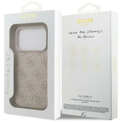 8. Etui Guess 4G Classic na iPhone 17 Pro / 18 Pro - różowe