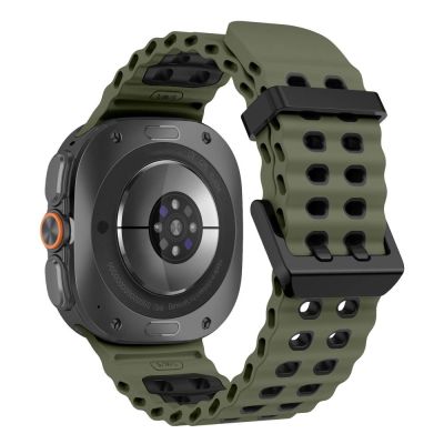 2. Pasek Tech-Protect Iconband Pro na Samsung Galaxy Watch Ultra 47 mm - zielono-czarny