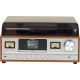 2. Retro wieża stereo Denver MRD-52 z gramofonem light wood