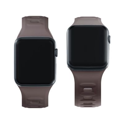 7. Pasek silikonowy 3mk Silicone Watch Strap do Apple Watch 42 / 44 / 45 / 49 mm - brązowy