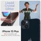 13. Etui Spigen Liquid Crystal Glitter na iPhone 15 Plus - różowo-przezroczyste