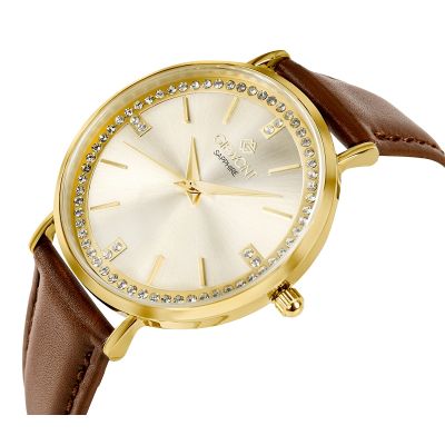 2. Zegarek Damski Giewont Sapphire Złoty GW5390-A3