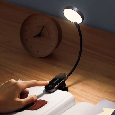 11. Baseus mini lampka lampa LED z klipsem szary (DGRAD-0G)