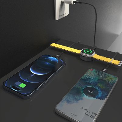 7. Kabel z ładowarką do Apple Watch Dudao A12Max+ PD 100W 3w1: USB-C Lightning 1,2m - czarny