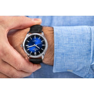 4. Zegarek Męski Giewont Elegance Sapphire Czarno Niebieski GW5160-A6