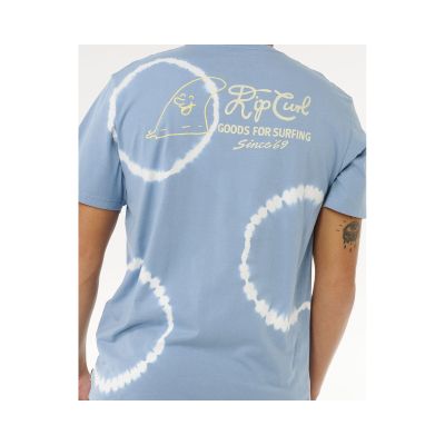 4. Koszulka męska RIP CURL Pacific Rinse Fin Tee niebieska