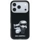 3. Etui Karl Lagerfeld Smooth Karl & Choupette Bodies Sketch MagSafe do iPhone 18 Pro / 17 Pro - czarne