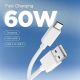3. Kabel Spigen Essential EB6015AC USB-C 60W 150 cm - biały