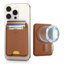 Portfel magnetyczny ESR Classic Magnetic Wallet MagSafe na telefon - brązowy