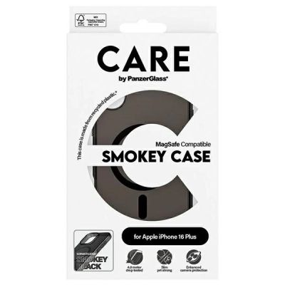 4. Etui CARE by PanzerGlass Flagship Case z MagSafe na iPhone 16 Plus - półprzezroczyste