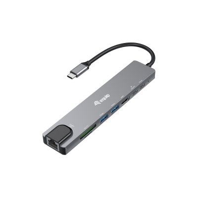 9. Adapter USB Equip 133497 USB Type-C Czarny, Szary