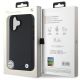 8. Etui BMW Sign Leather Diamond Metal Logo MagSafe na iPhone 16  - czarne