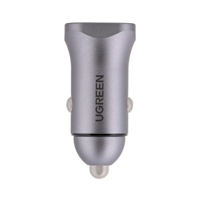 4. Ugreen ładowarka samochodowa USB Typ C / USB 24W Power Delivery Quick Charge szary (30780)