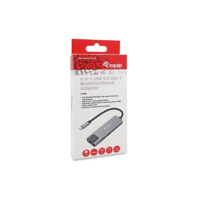 8. Adapter USB Equip 133496 USB 3.2 Gen 1 (3.1 Gen 1) Type-C Szary