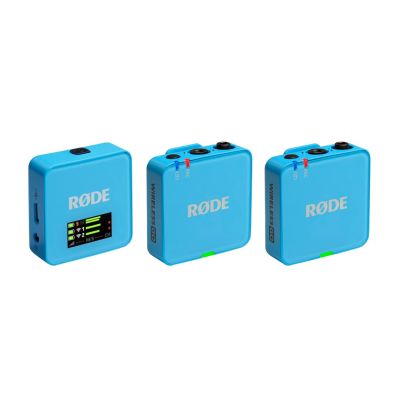 2. RODE Wireless GO III Blue - system mikrofonów bezprzewodowych (niebieski)