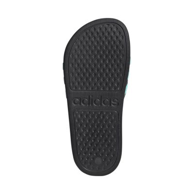 6. Klapki dla dzieci adidas Adilette Aqua Slides czarno-niebieskie JS2497