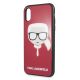 3. Etui Karl Lagerfeld Iconic Glitter Karl`s Head na iPhone X / Xs - czerwone
