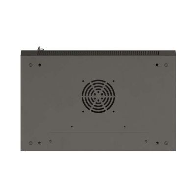 10. LANBERG SZAFA INSTALACYJNA RACK WISZĄCA 19" 12U 540X350 CZARNA DRZWI PRZESZKLONE (FLAT PACK)