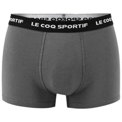 6. Le Coq Sportif bokserki majtki męskie 3PAK czarne szare bordowe