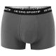 6. Le Coq Sportif bokserki majtki męskie 3PAK czarne szare bordowe