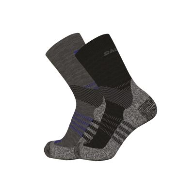 SALOMON X ULTRA ACCESS CREW 2-PACK R+L ANTHRACITE-BLACK LC2083200