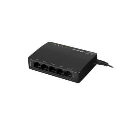 LANBERG SWITCH POE DSP3-1005-60W (5-PORT, 1GB/S, 30W/PORT))